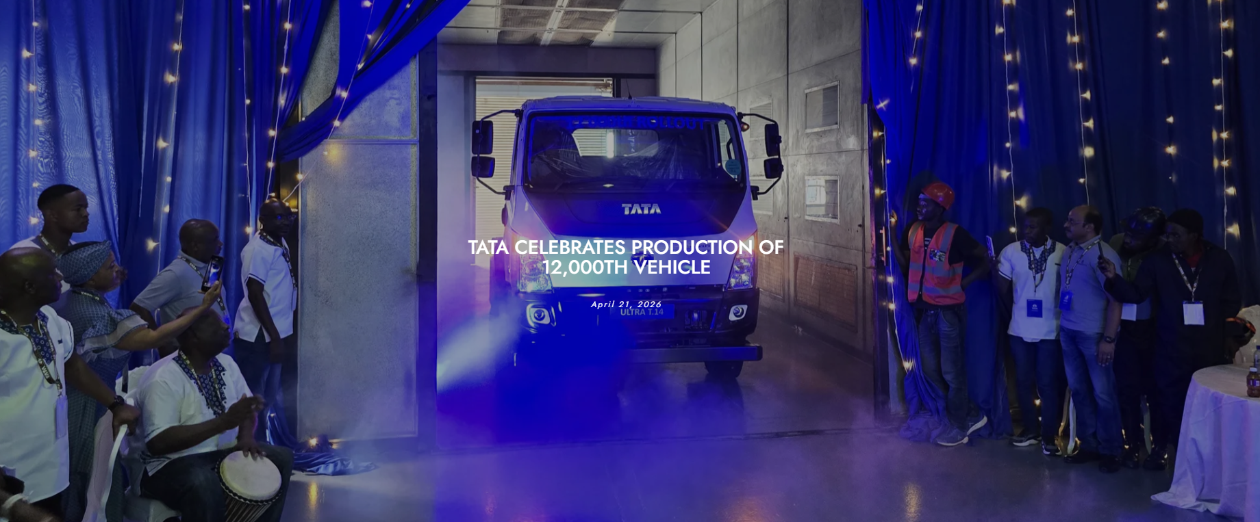 Tata celebrates production of 12,000th vehicle