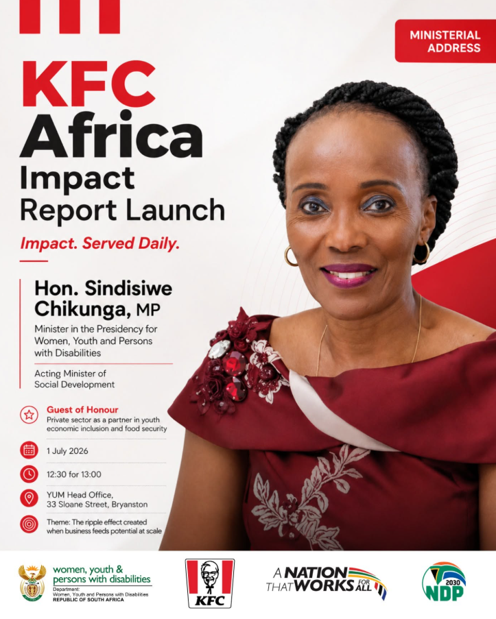 Minister in the Presidency, Sindisiwe Chikunga: KFC Africa impact report launch