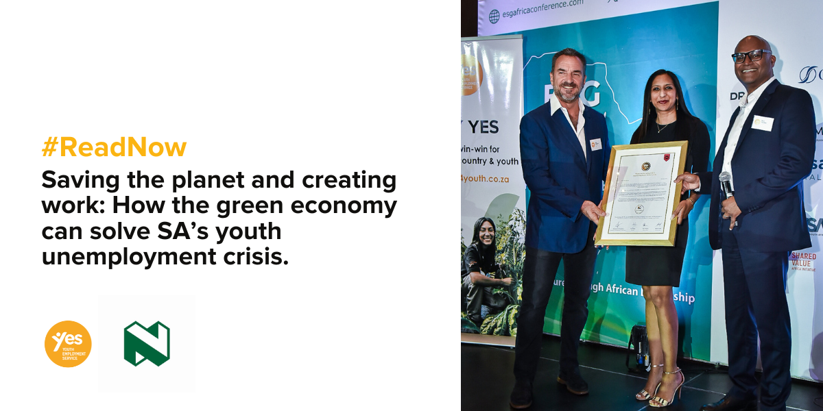 Saving the planet and creating work: How the green economy can solve SA’s youth unemployment crisis.