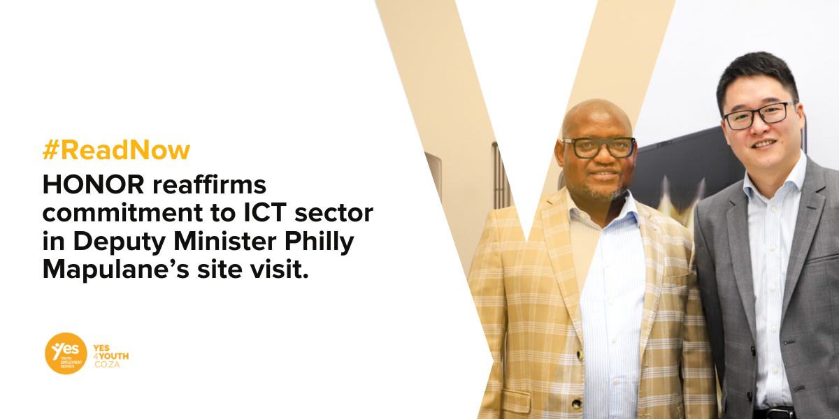 Read Now: HONOR Reaffirms Commitment to ICT Sector in Deputy Minister Philly Mapulane’s Site Visit.